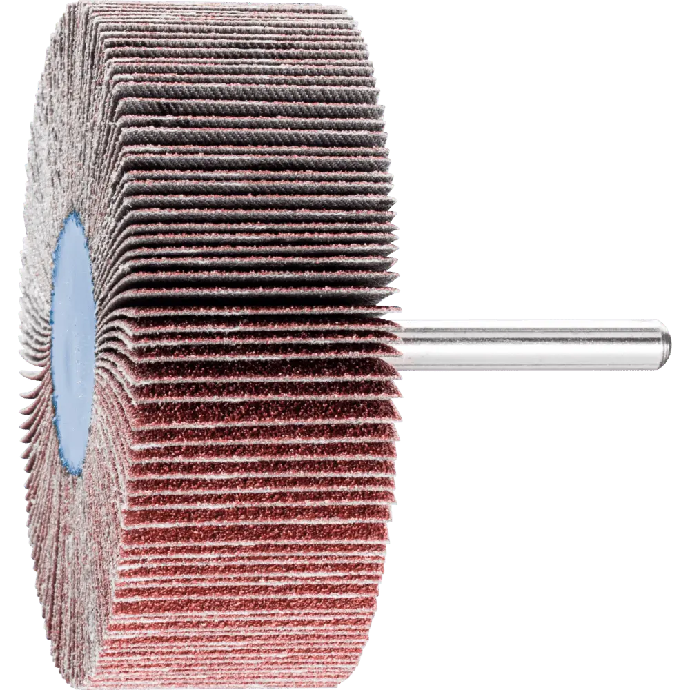 Produktfoto 1 von PFERD TOOLS Korund Fächerschleifer F Ø 80x30mm Schaft-Ø 6 mm A80 für Feinschliff und Finish, 10 Stk.