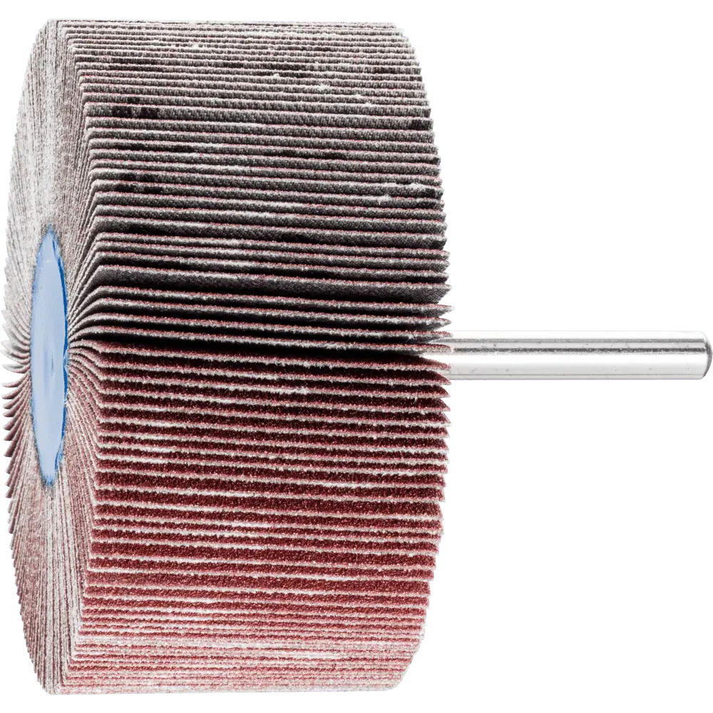 Produktfoto 1 von PFERD TOOLS Korund Fächerschleifer F Ø 80x40mm Schaft-Ø 6 mm A120 für Feinschliff und Finish, 10 Stk.
