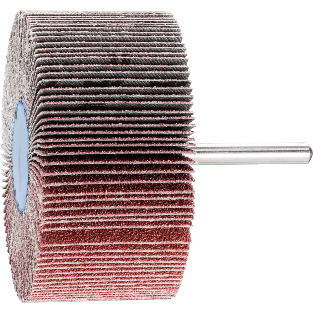 Produktfoto 1 von PFERD TOOLS Korund Fächerschleifer F Ø 80x40mm Schaft-Ø 6 mm A60 für Feinschliff und Finish, 10 Stk.