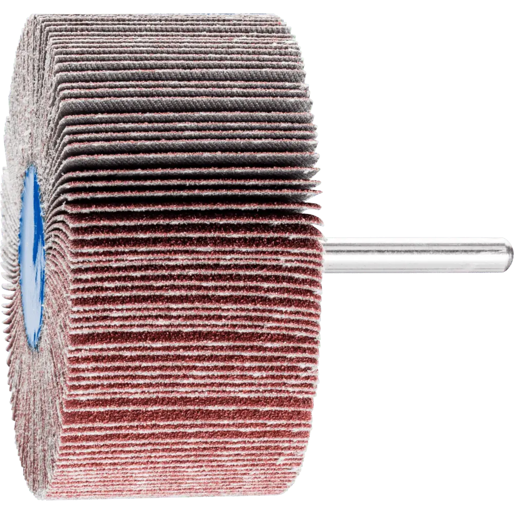 Produktfoto 1 von PFERD TOOLS Korund Fächerschleifer F Ø 80x40mm Schaft-Ø 6 mm A80 für Feinschliff und Finish, 10 Stk.