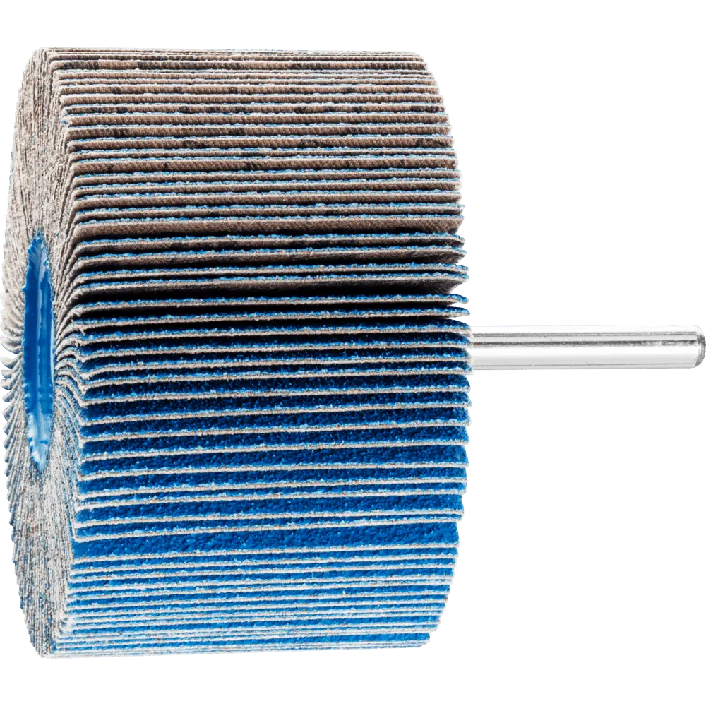 Produktfoto 1 von PFERD TOOLS Zirkon Fächerschleifer F Ø 80x50mm Schaft-Ø 6 mm Z-COOL80 für kühlen Schliff auf Edelstahl, 10 Stk.