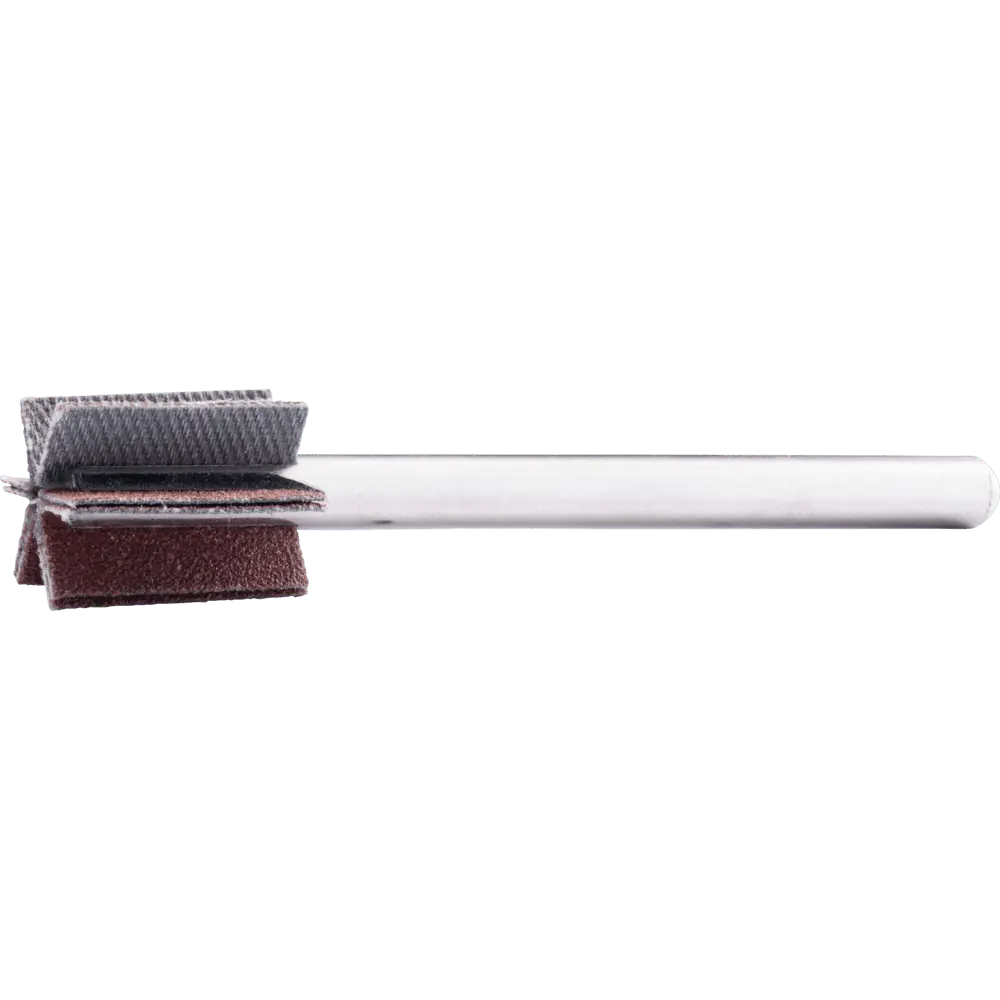 Produktfoto 1 von PFERD TOOLS Korund Fächerschleifer F Ø 15x20mm Schaft-Ø 6 mm Länge 60 mm Lamellen 6x2 Lamellen A120 für Feinschliff und Finish, 10 Stk.