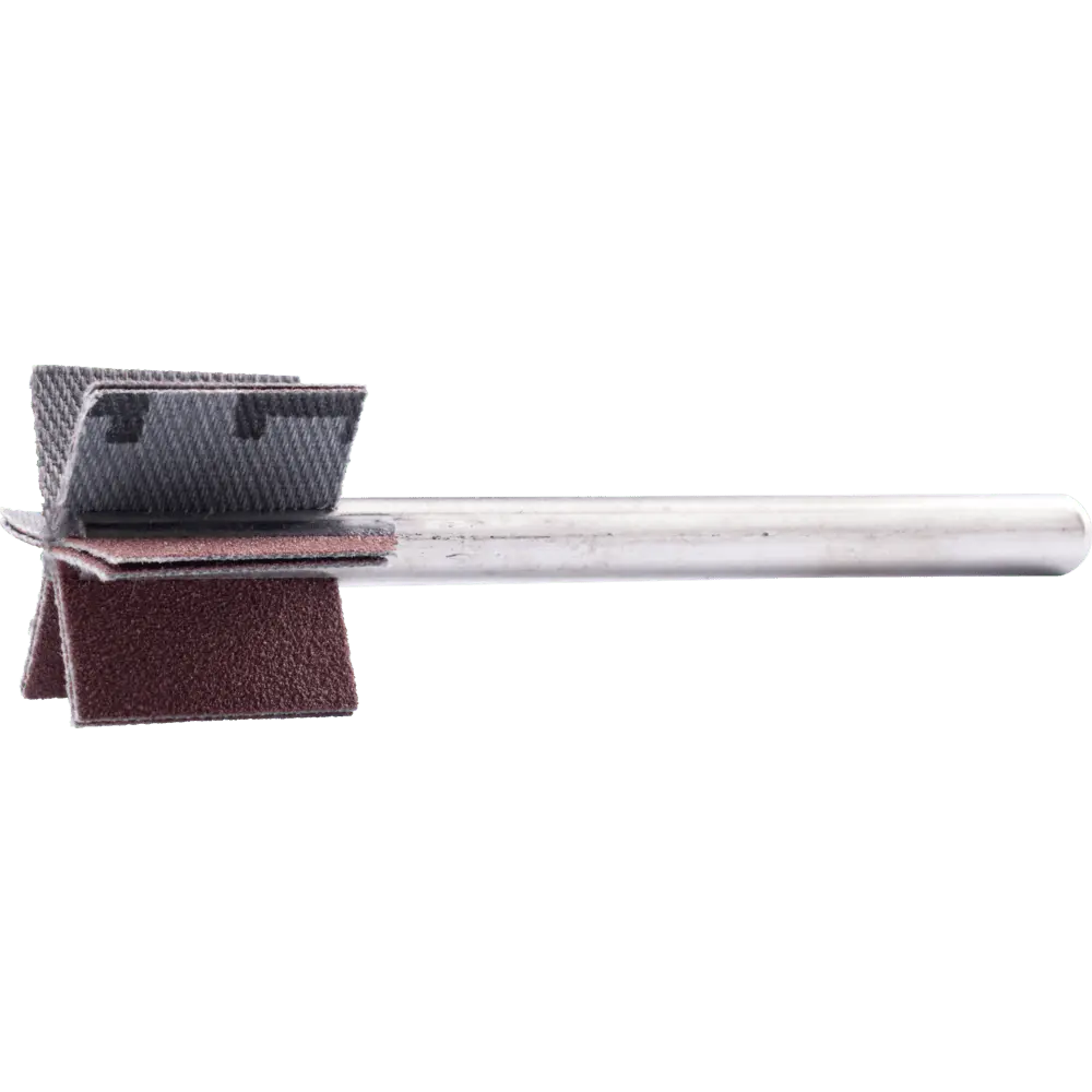 Produktfoto 1 von PFERD TOOLS Korund Fächerschleifer F Ø 25x20mm Schaft-Ø 6 mm Länge 60 mm Lamellen 6x2 Lamellen A150 für Feinschliff und Finish, 10 Stk.