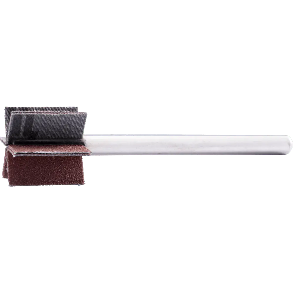 Produktfoto 1 von PFERD TOOLS Korund Fächerschleifer F Ø 20x20mm Schaft-Ø 6 mm Länge 60 mm Lamellen 6x2 Lamellen A120 für Feinschliff und Finish, 10 Stk.