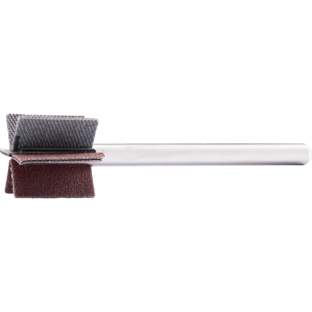 Produktfoto 1 von PFERD TOOLS Korund Fächerschleifer F Ø 20x20mm Schaft-Ø 6 mm Länge 60 mm Lamellen 6x2 Lamellen A150 für Feinschliff und Finish, 10 Stk.