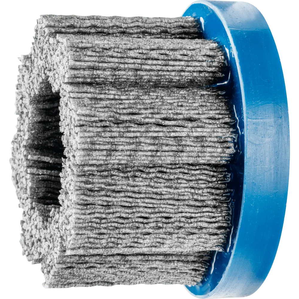 Produktfoto 1 von PFERD TOOLS COMPOSITE FLEX Tellerbürste DBU Ø 76x22,2 mm Bohrung SiC-Filament-Ø 1,10mm Korn 80 stationär