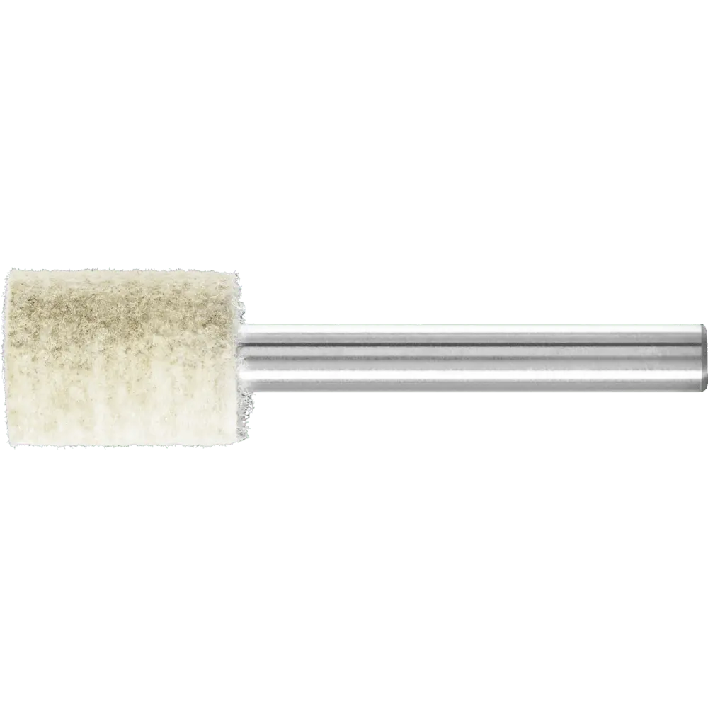 Produktfoto 1 von PFERD TOOLS harte Filzpolierstifte Zylinderform mit Stirnbohrung Ø 15x20mm Schaft-Ø 6 mm mit Metalleinlage, 10 Stk.
