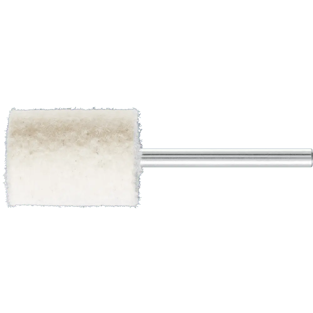 Produktfoto 1 von PFERD TOOLS harte Filzpolierstifte Zylinderform mit Stirnbohrung Ø 15x20mm Schaft-Ø 3 mm, 10 Stk.