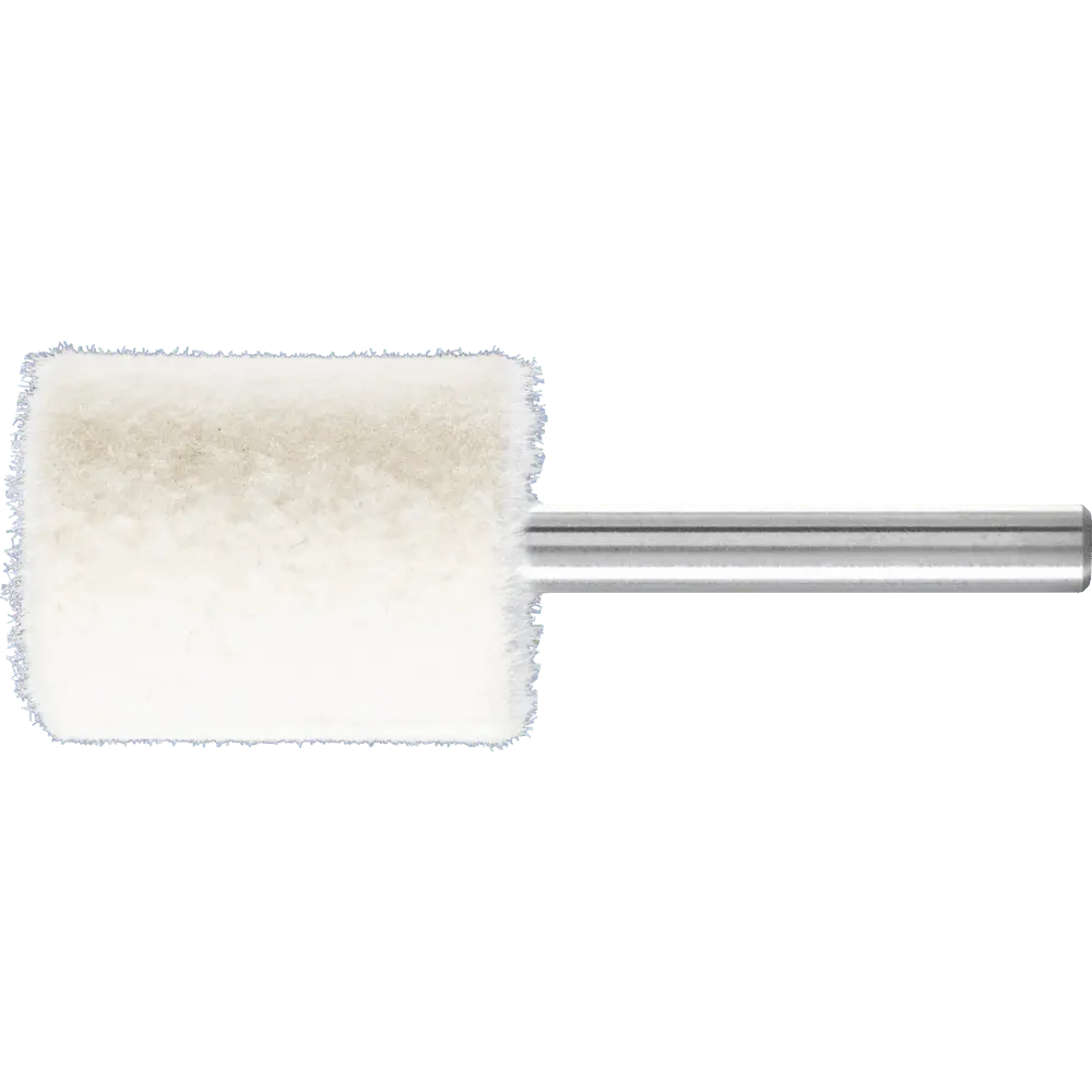 Produktfoto 1 von PFERD TOOLS mittelharte Filzpolierstifte Zylinderform mit Stirnbohrung Ø 25x30mm Schaft-Ø 6 mm, 10 Stk.