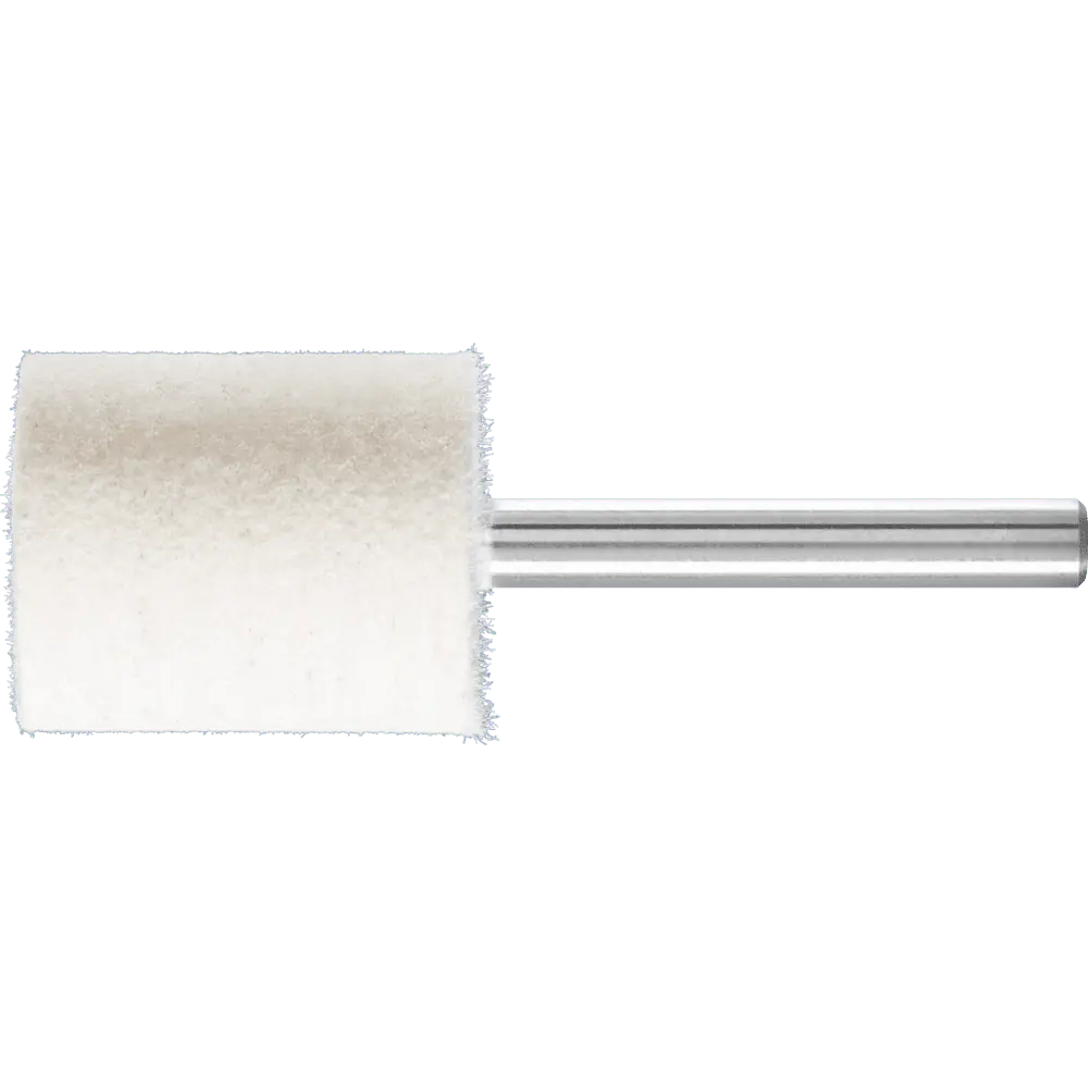 Produktfoto 1 von PFERD TOOLS harte Filzpolierstifte Zylinderform mit Stirnbohrung Ø 25x30mm Schaft-Ø 6 mm, 10 Stk.