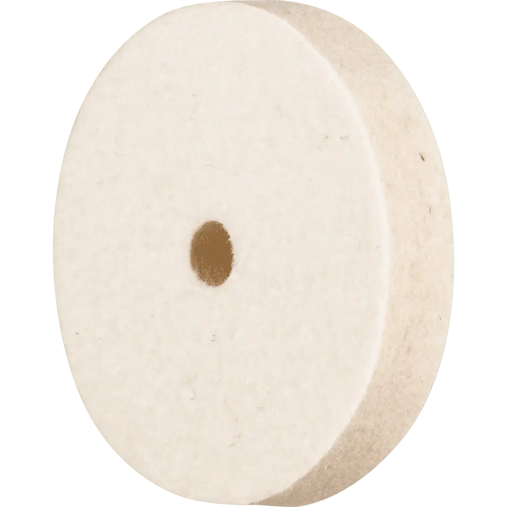 Produktfoto 1 von PFERD TOOLS mittelharte Filzscheibe FKSC Ø 45x9 mm Bohrung Ø 6 mm für universelle Polierarbeiten, 5 Stk.