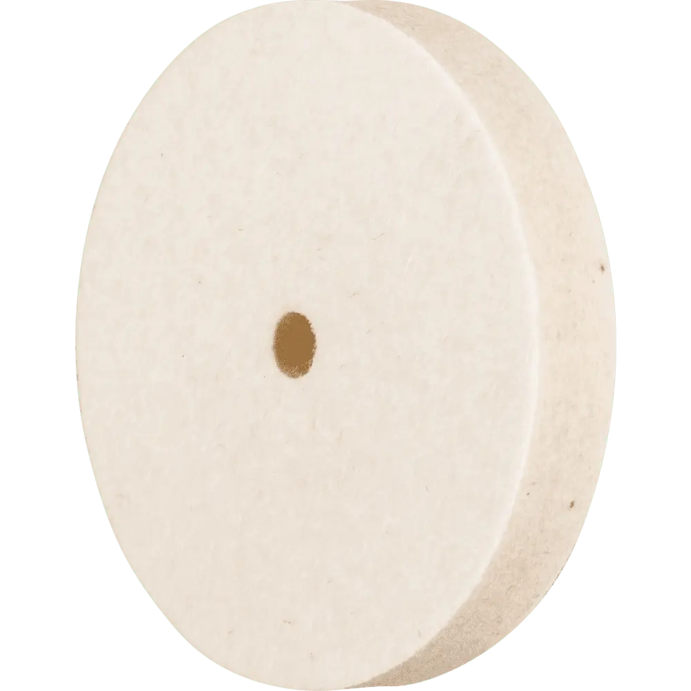 Produktfoto 1 von PFERD TOOLS mittelharte Filzscheibe FKSC Ø 60x10mm Bohrung Ø 6 mm für universelle Polierarbeiten, 5 Stk.