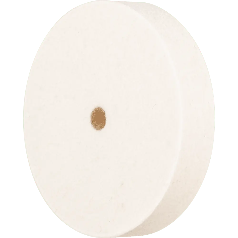 Produktfoto 1 von PFERD TOOLS mittelharte Filzscheibe FKSC Ø 100x20mm Bohrung Ø 10mm für universelle Polierarbeiten