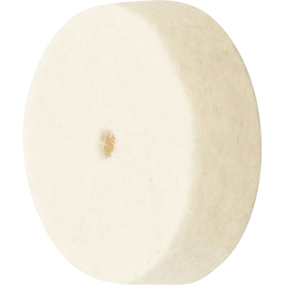 Produktfoto 1 von PFERD TOOLS mittelharte Filzscheibe FKSC Ø 17x5 mm Bohrung Ø 2 mm für universelle Polierarbeiten, 10 Stk.