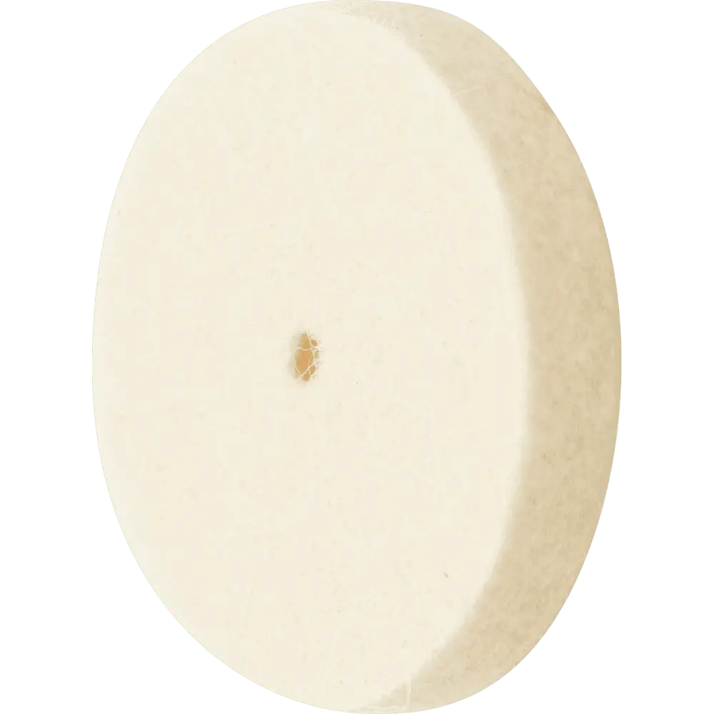 Produktfoto 1 von PFERD TOOLS mittelharte Filzscheibe FKSC Ø 30x5 mm Bohrung Ø 2 mm für universelle Polierarbeiten, 10 Stk.
