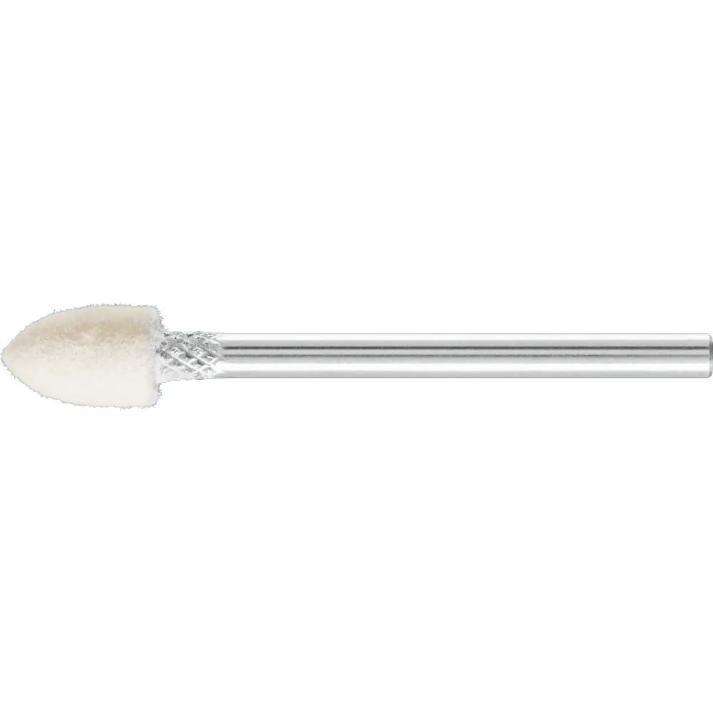PFERD TOOLS harte Filzpolierstifte Spitzkegelform Ø 6x10mm Schaft-Ø 3 mm, 10 Stk.