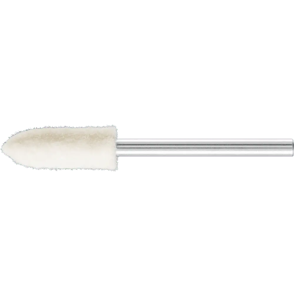 PFERD TOOLS mittelharte Filzpolierstifte Spitzkegelform Ø 6x18 mm Schaft-Ø 3 mm, 10 Stk.