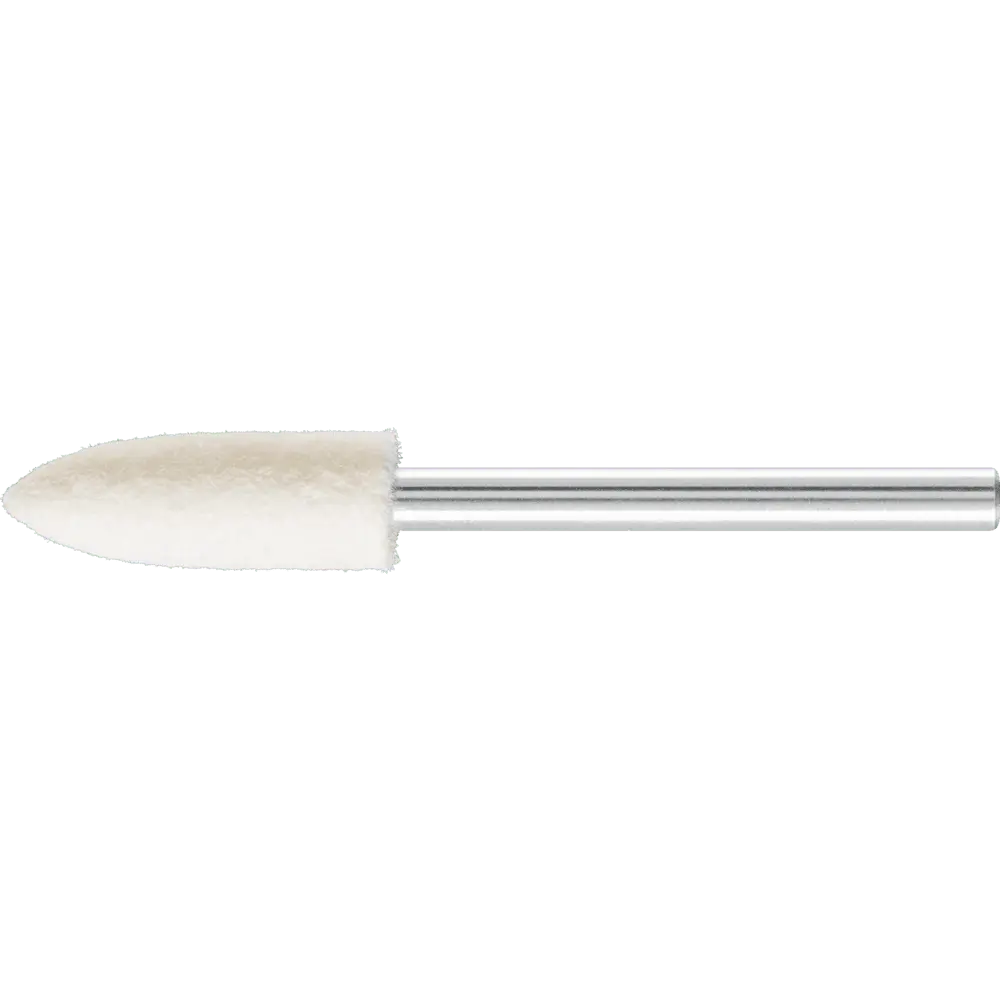 PFERD TOOLS harte Filzpolierstifte Spitzkegelform Ø 6x18 mm Schaft-Ø 3 mm, 10 Stk.
