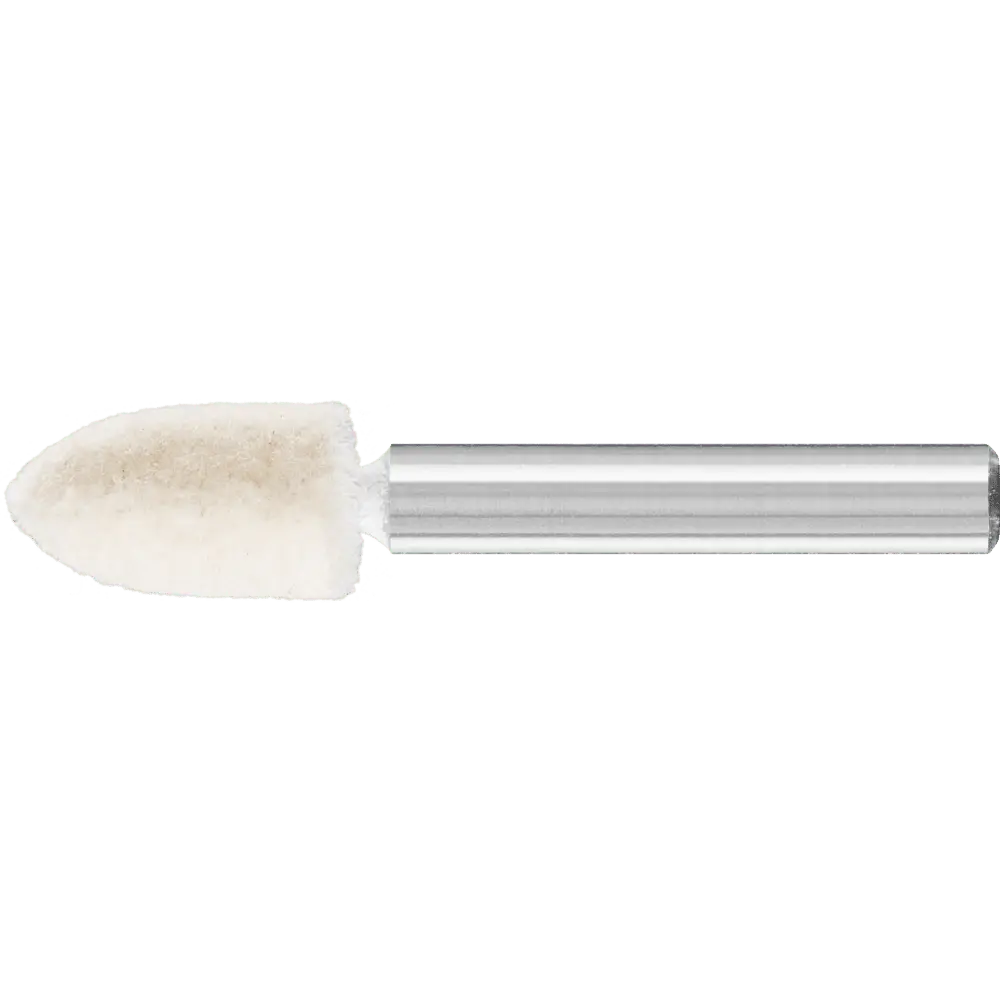 Produktfoto 1 von PFERD TOOLS mittelharte Filzpolierstifte Spitzkegelform Ø 10x18 mm Schaft-Ø 6 mm, 10 Stk.