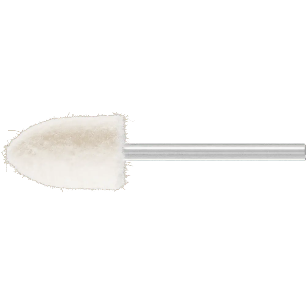 Produktfoto 1 von PFERD TOOLS mittelharte Filzpolierstifte Spitzkegelform Ø 12x18 mm Schaft-Ø 3 mm, 10 Stk.