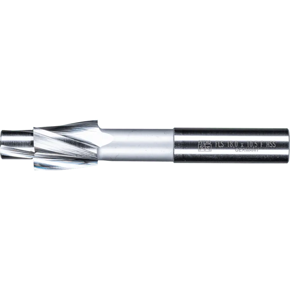 Produktfoto 1 von PFERD TOOLS HSS Flachsenker mit Führungszapfen DIN 373 Ø 18,0mm Schaft-Ø 12 mm fein für Durchgangsloch