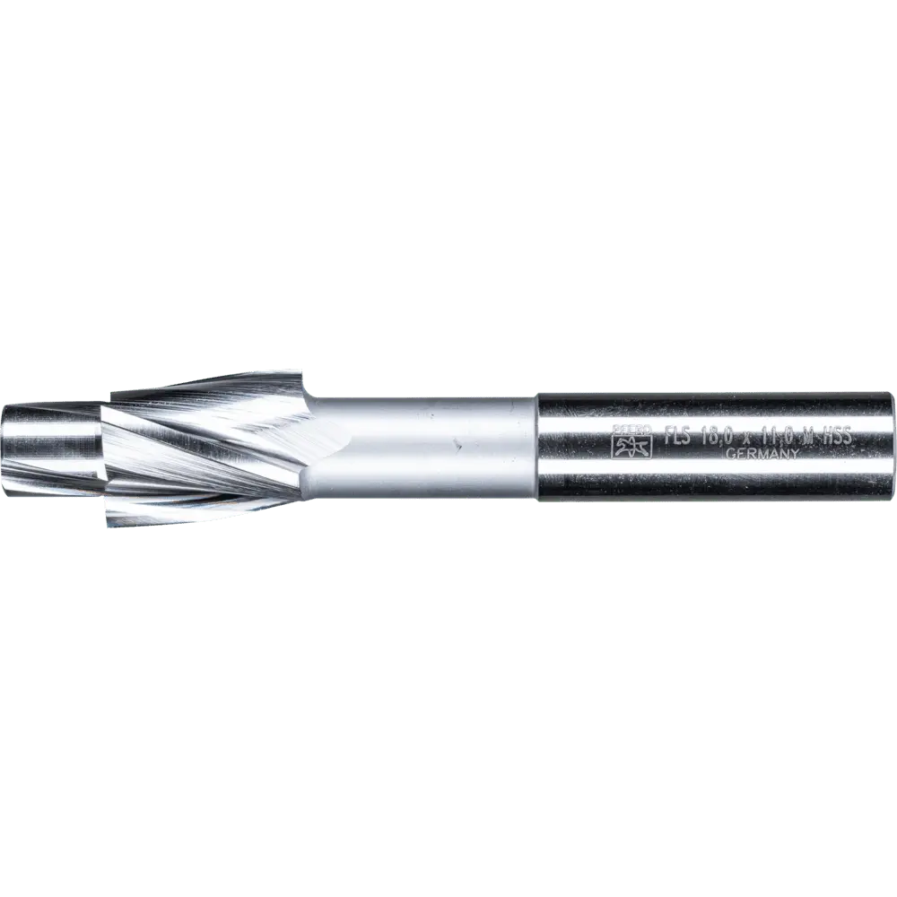 Produktfoto 1 von PFERD TOOLS HSS Flachsenker mit Führungszapfen DIN 373 Ø 18,0mm Schaft-Ø 12 mm mittel für Durchgangsloch