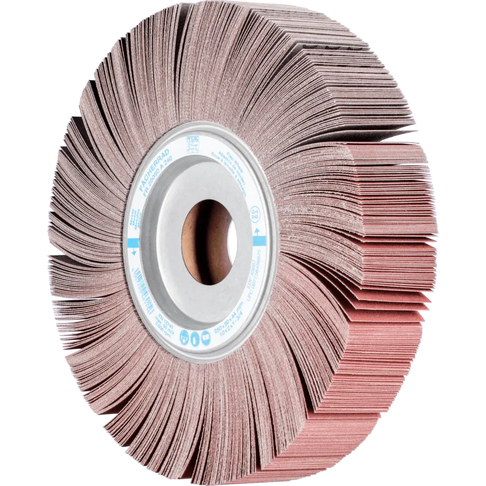 Produktfoto 1 von PFERD TOOLS Lamellenschleifrad FR Ø 250x50mm Bohrung Ø 44,0mm A240 für universelle Anwendung