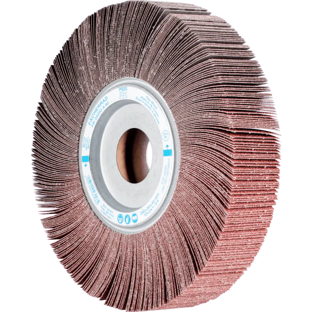 Produktfoto 1 von PFERD TOOLS Lamellenschleifrad FR Ø 250x50mm Bohrung Ø 44,0mm A60 für universelle Anwendung