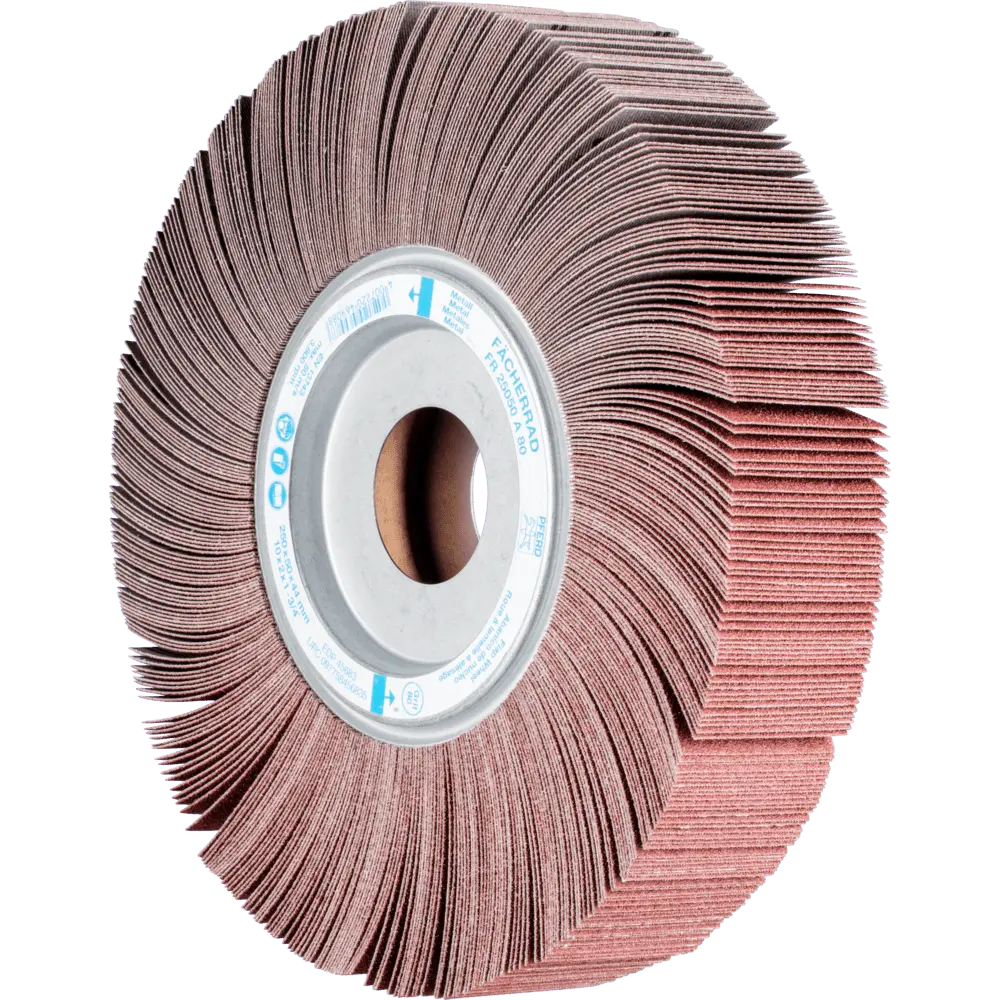 Produktfoto 1 von PFERD TOOLS Lamellenschleifrad FR Ø 250x50mm Bohrung Ø 44,0mm A80 für universelle Anwendung