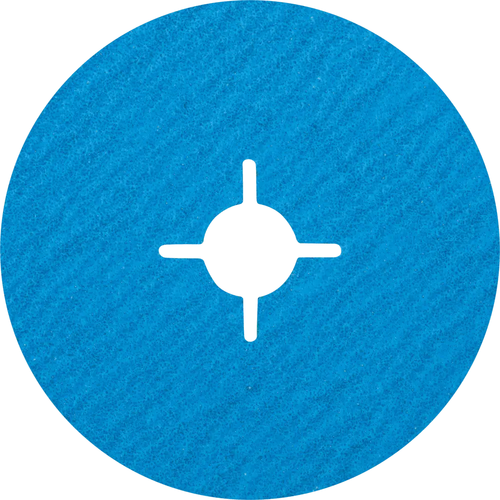 Produktfoto 1 von PFERD TOOLS Zirkon Fiberscheibe Ø 125 mm Z-COOL60 für kühlen Schliff auf Edelstahl, 25 Stk.