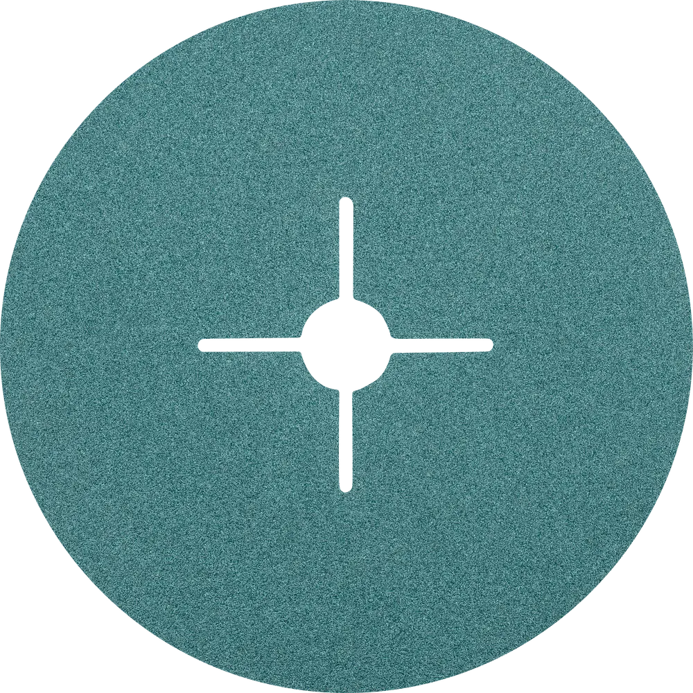 Produktfoto 1 von PFERD TOOLS Zirkon Fiberscheibe Ø 180mm Z80 für hohen Abtrag auf Stahl, 25 Stk.
