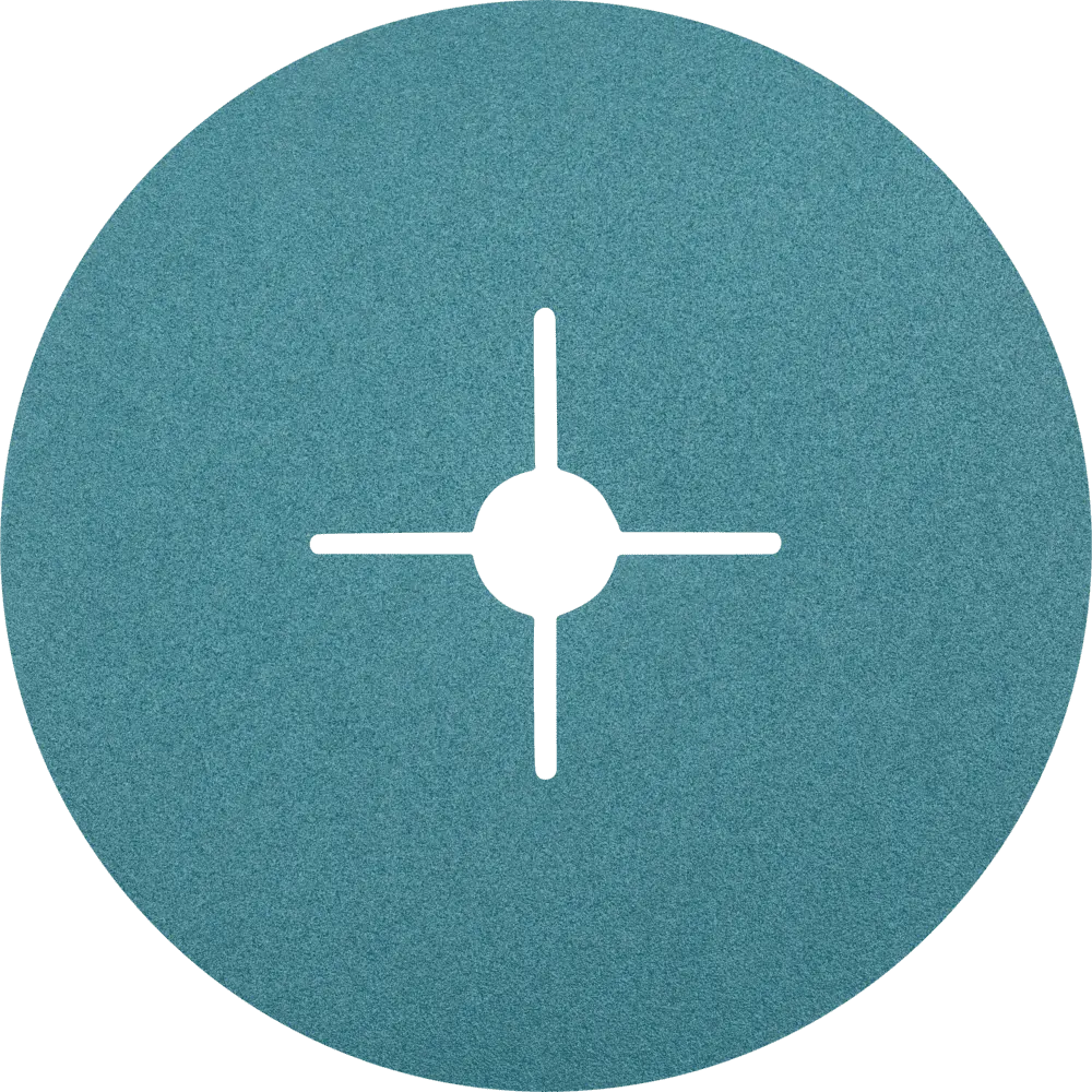 Produktfoto 1 von PFERD TOOLS Zirkon Fiberscheibe Ø 180mm Z120 für hohen Abtrag auf Stahl, 25 Stk.