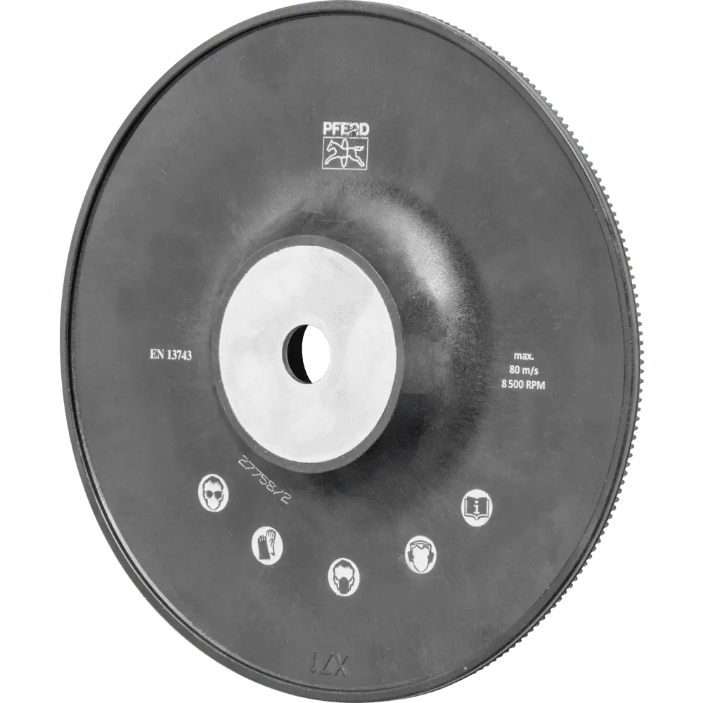 Produktfoto 1 von PFERD TOOLS Hochleistungs-Stützteller mit Spannmutter Ø 180 H-GT180 M14 für Winkelschleifer 180