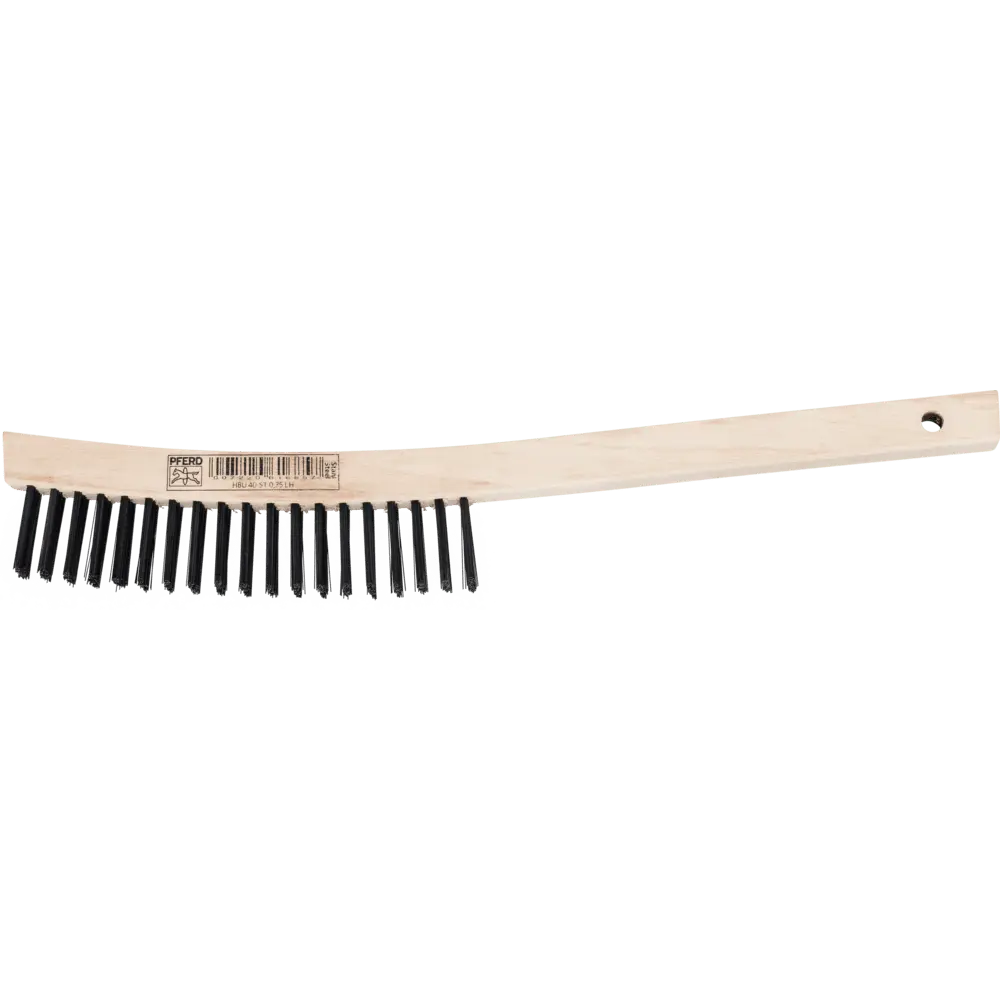 Produktfoto 1 von PFERD TOOLS Handbürste mit langem Griff HBU 4reihig Stahl-Draht-Ø 0,35 mm universell einsetzbar, 10 Stk.