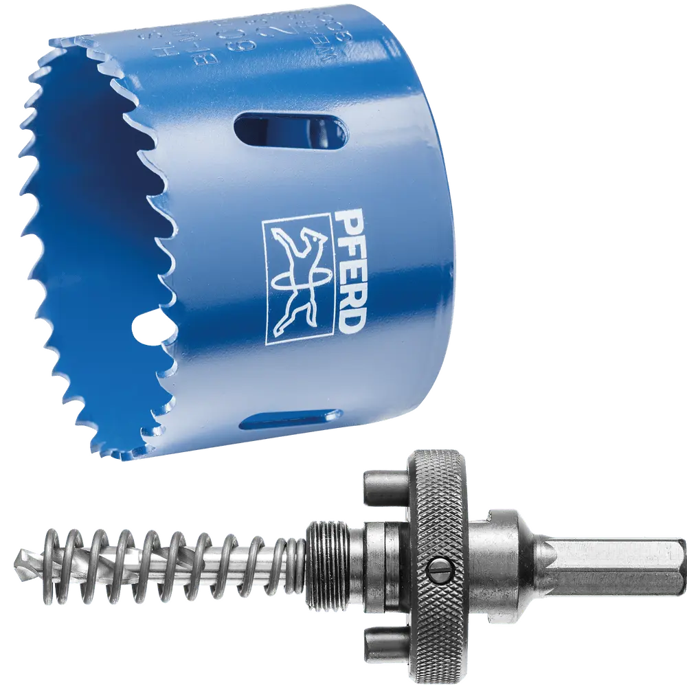 Produktfoto 1 von PFERD TOOLS HSS-Lochsägen-Set zweiteilig Ø60 mm