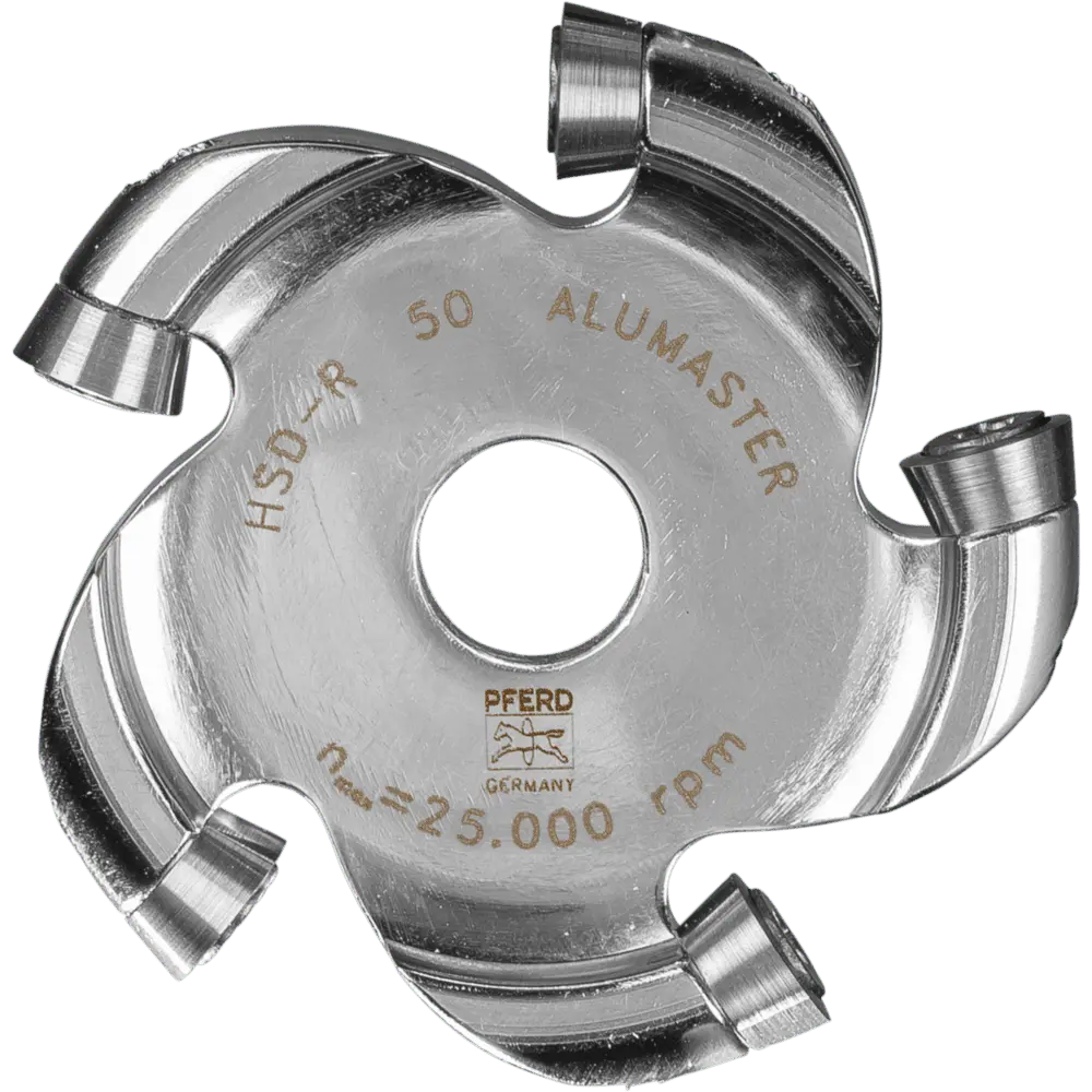 Produktfoto 1 von PFERD TOOLS Hochleistungsfrässcheibe ALUMASTER Ø 49 mm für Winkel-/Geradschleifer Alu Bearbeitung