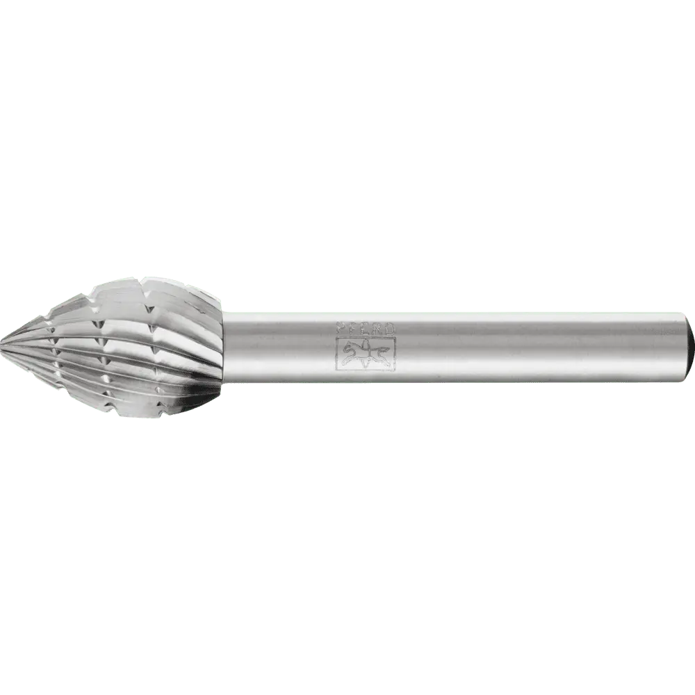 Produktfoto 1 von PFERD TOOLS HSS Frässtift Sonderform Ø 12x18 mm Schaft-Ø 6 mm Z 3 universal mittel fein Spanbrecher
