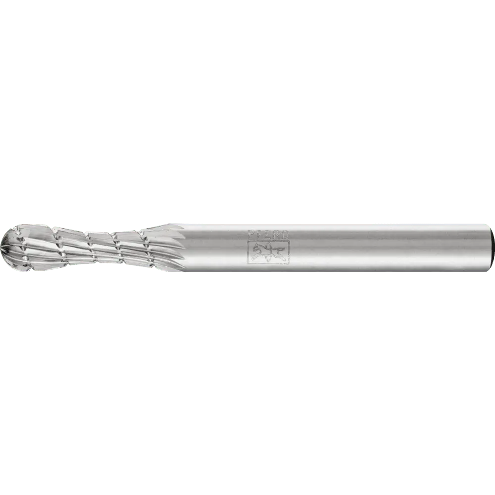 Produktfoto 1 von PFERD TOOLS HSS Frässtift Sonderform Ø 06x20mm Schaft-Ø 6 mm Z 3 universal mittel fein Spanbrecher