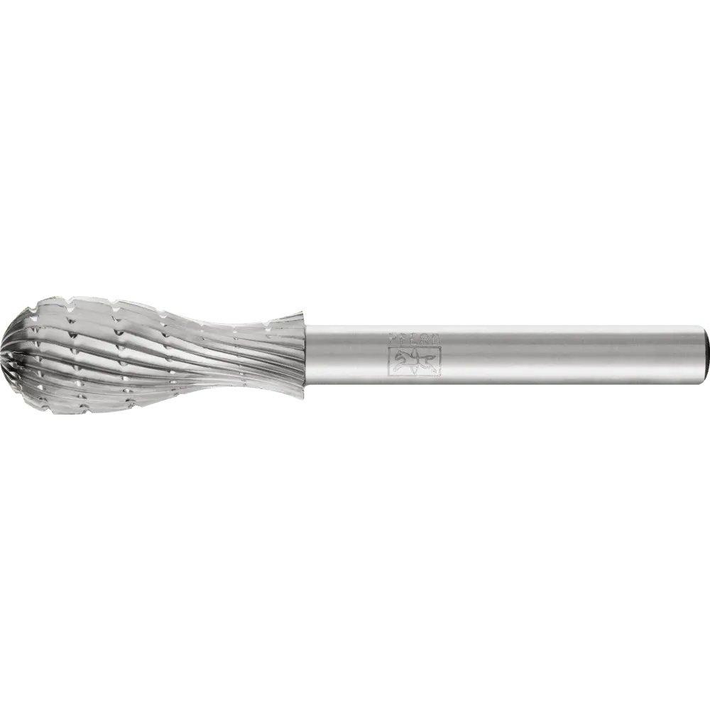 Produktfoto 1 von PFERD TOOLS HSS Frässtift Sonderform 64 Ø 12x30mm Schaft-Ø 6 mm Z 3 universal mittel fein Spanbrecher
