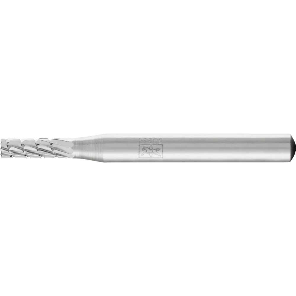 Produktfoto 1 von PFERD TOOLS HSS Frässtift Zylinderform stirn A-ST Ø 04x13mm Schaft-Ø 6mm Z 3 universal mittel fein Spanbrecher