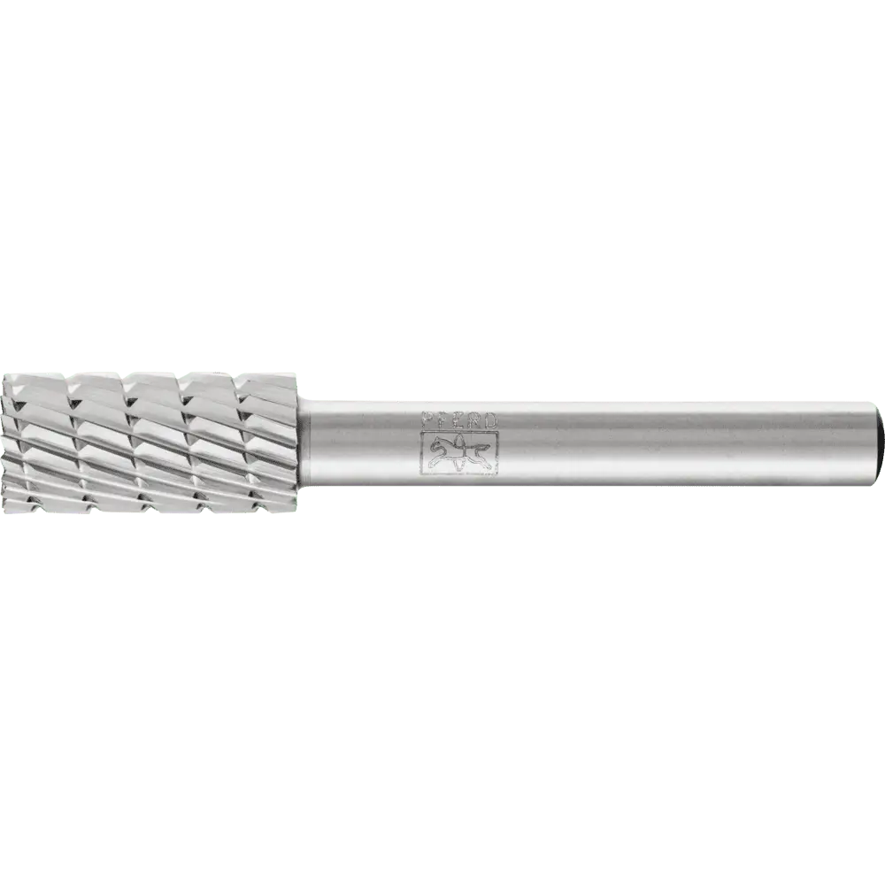 Produktfoto 1 von PFERD TOOLS HSS Frässtift Zylinderform stirn A-ST Ø 10x20mm Schaft-Ø 6mm Z 3 universal mittel fein Spanbrecher
