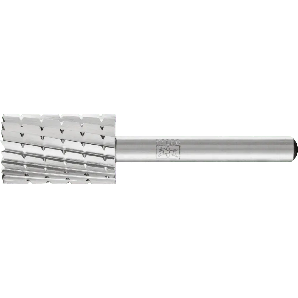 Produktfoto 1 von PFERD TOOLS HSS Frässtift Zylinderform stirn A-ST Ø 16x25mm Schaft-Ø 6mm Z 2 universal mittel Spanbrecher
