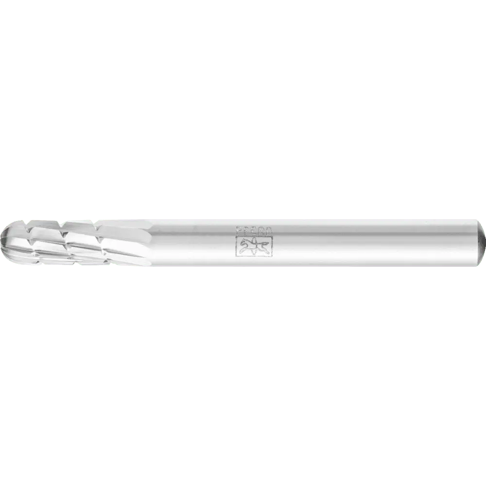 Produktfoto 1 von PFERD TOOLS HSS Frässtift Walzenrundform C Ø 06x16 mm Schaft-Ø 6 mm Z 2 universal mittel Spanbrecher