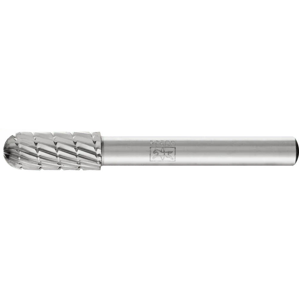 Produktfoto 1 von PFERD TOOLS HSS Frässtift Walzenrundform C Ø 08x20mm Schaft-Ø 6 mm Z 3 universal mittel fein Spanbrecher