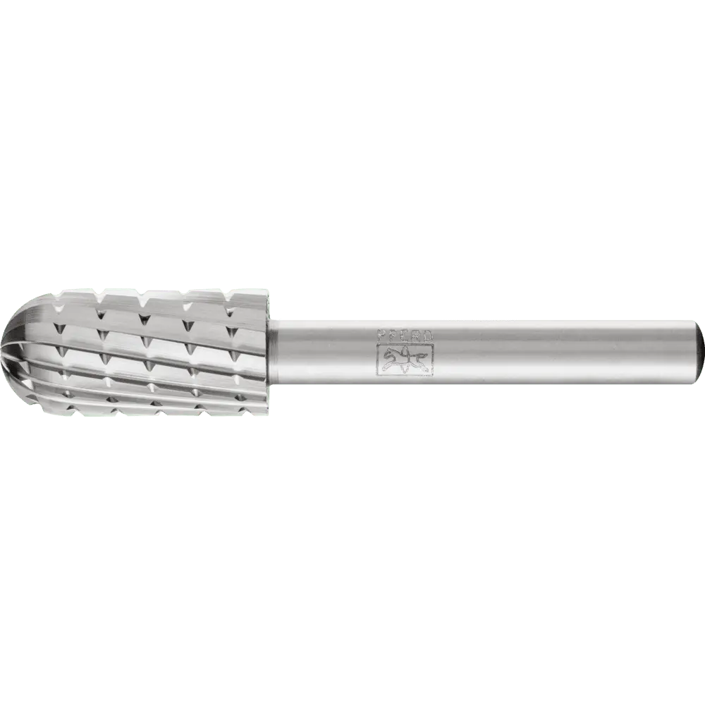 Produktfoto 1 von PFERD TOOLS HSS Frässtift Walzenrundform C Ø 12x25 mm Schaft-Ø 6 mm Z 2 universal mittel Spanbrecher