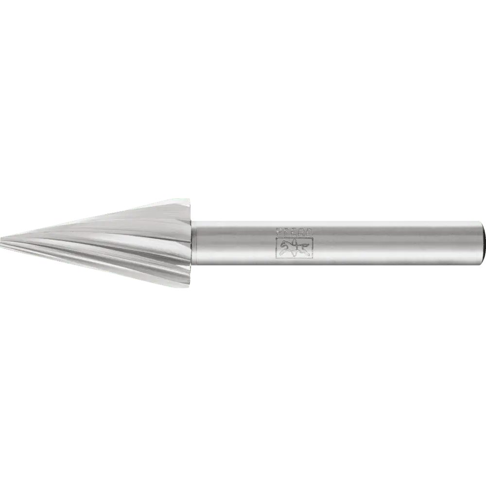 Produktfoto 1 von PFERD TOOLS HSS Frässtift Spitzkegelform G Ø 12x25 mm Schaft-Ø 6 mm Z 1 universal grob