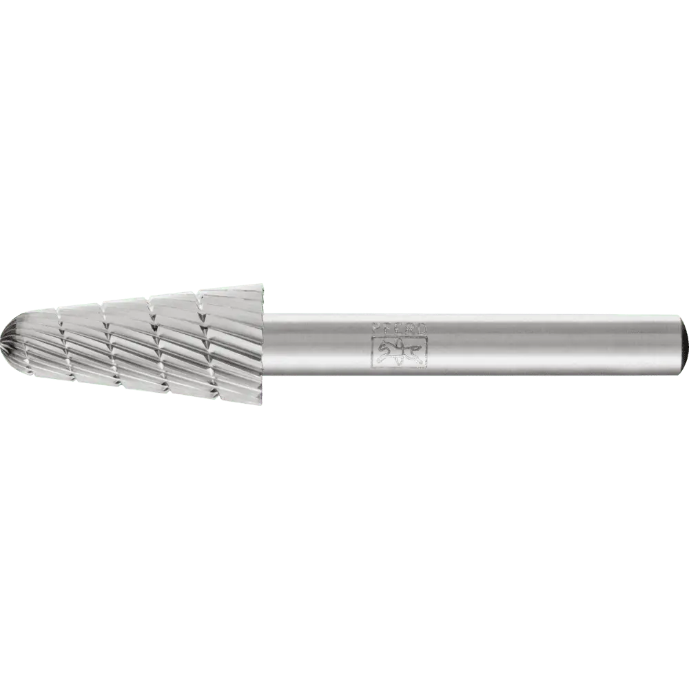 Produktfoto 1 von PFERD TOOLS HSS Frässtift Rundkegelform L Ø 12x25 mm Schaft-Ø 6 mm Z 3 universal mittel fein Spanbrecher