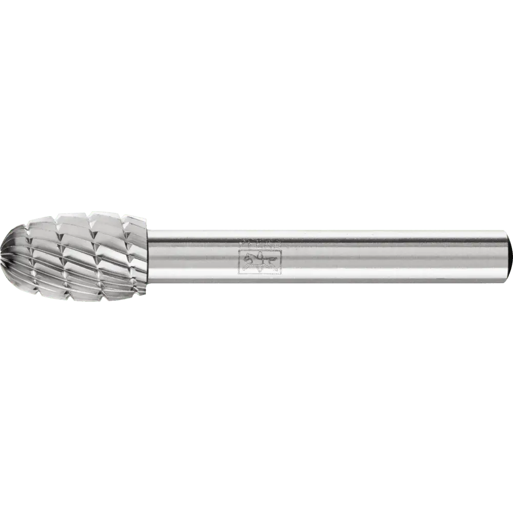 Produktfoto 1 von PFERD TOOLS HSS Frässtift Tropfenform O Ø 10x16 mm Schaft-Ø 6 mm Z 3 universal mittel fein Spanbrecher