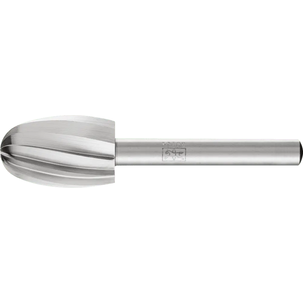 Produktfoto 1 von PFERD TOOLS HSS Frässtift ALU Tropfenform O Ø 16x25 mm Schaft-Ø 6 mm Alu/NE
