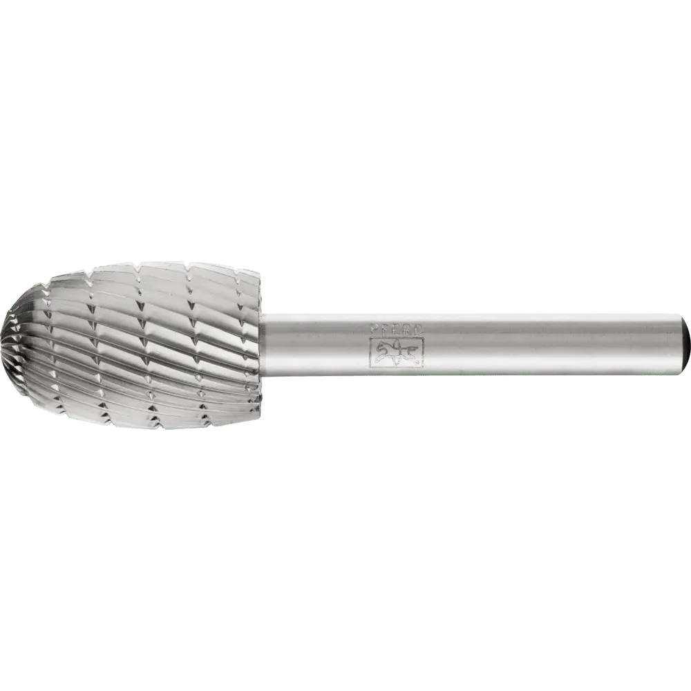 Produktfoto 1 von PFERD TOOLS HSS Frässtift Tropfenform O Ø 16x25 mm Schaft-Ø 6 mm Z 3 universal mittel fein Spanbrecher